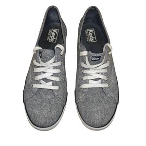 Keds Women's Sz 9 Brushed Denim Chambray Canvas Casual Sneakers -